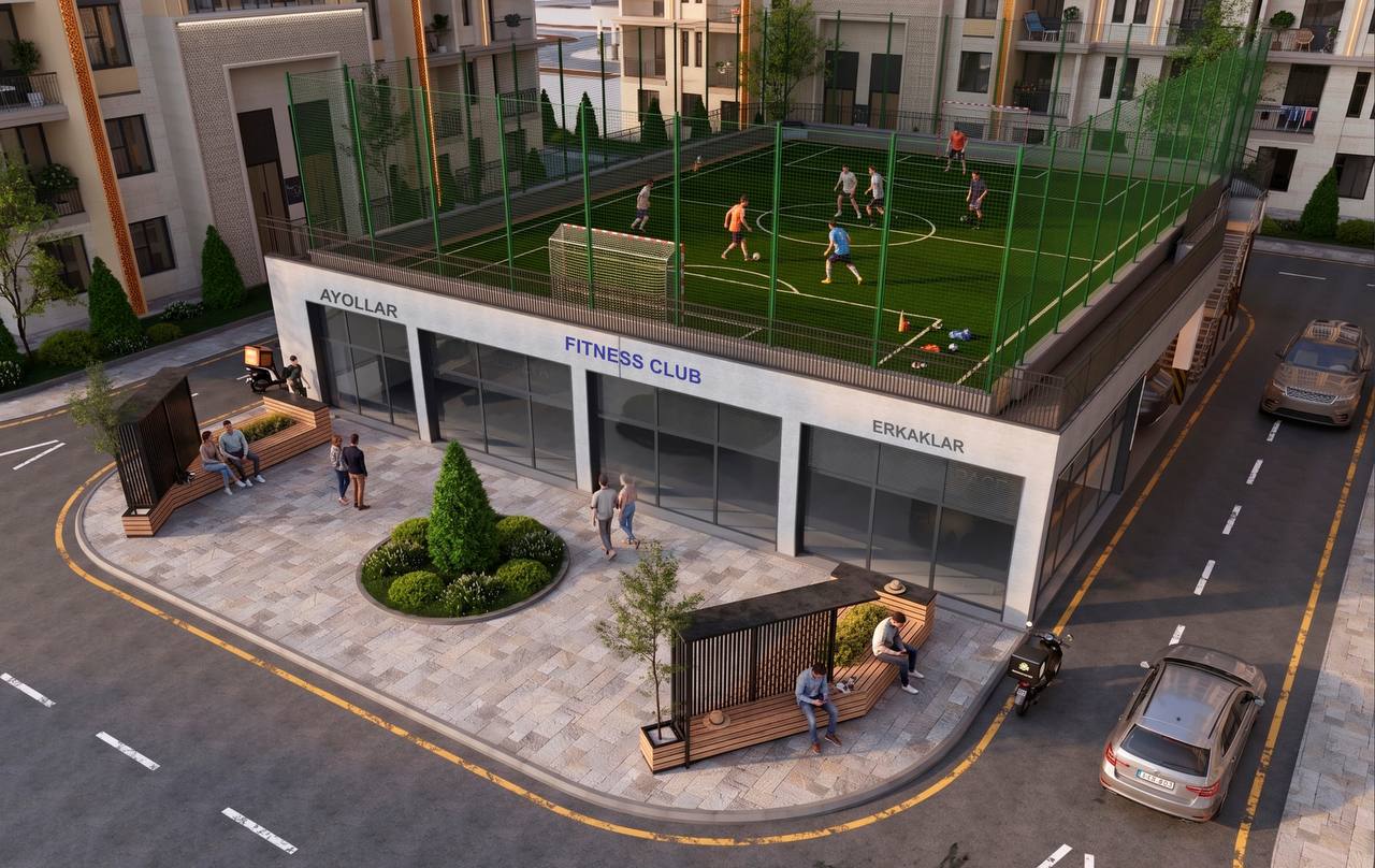QO‘QON CITY — fitnes klub, tomida futbol maydoni