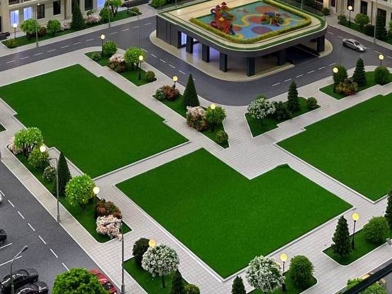 QO‘QON CITY maketi — ichki hovli