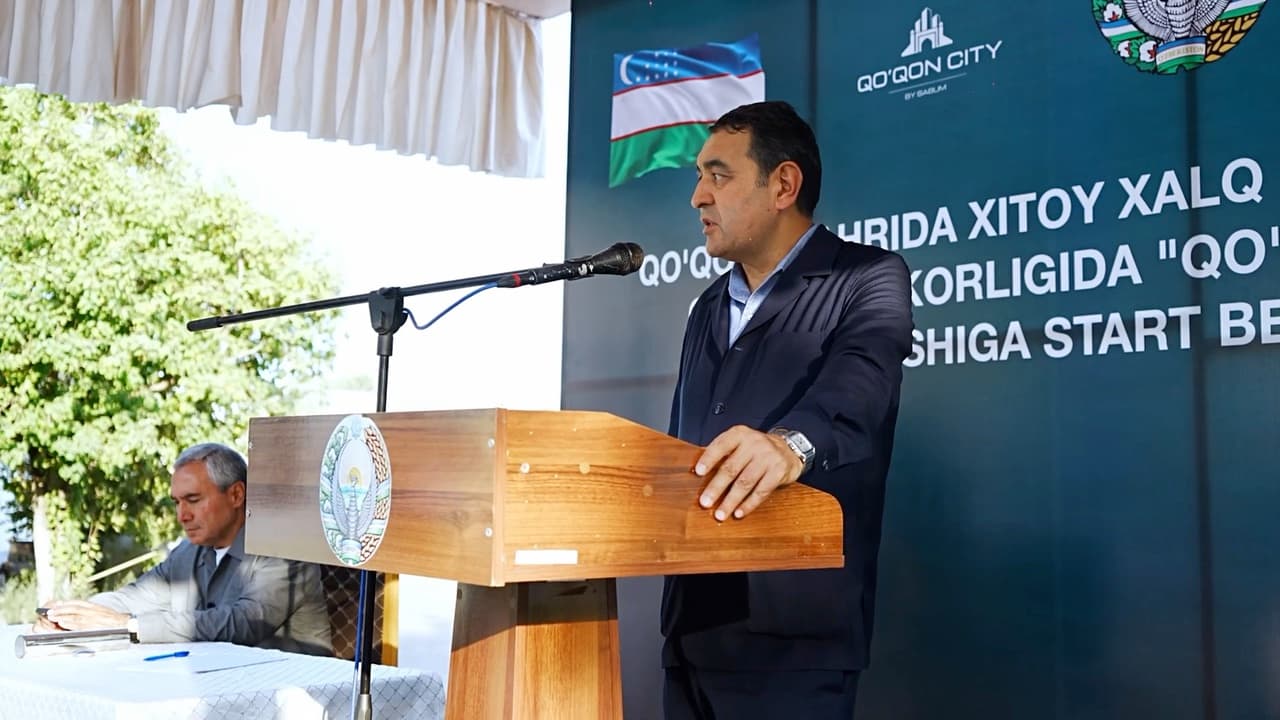 QO‘QON CITY — hokim tashrifi va qurilishga start berish marosimi
